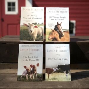 James Harriot NWOT 4 Soft Cover Classic Reissued Fifth Installment Book Set